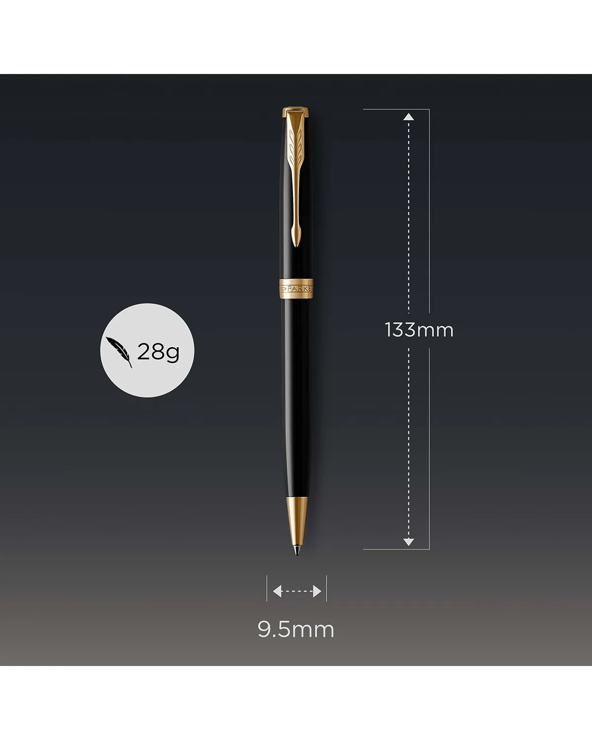 Zestaw Prezentowy Parker Sonnet z grawerem na złotej tabliczce (1931497/GO)