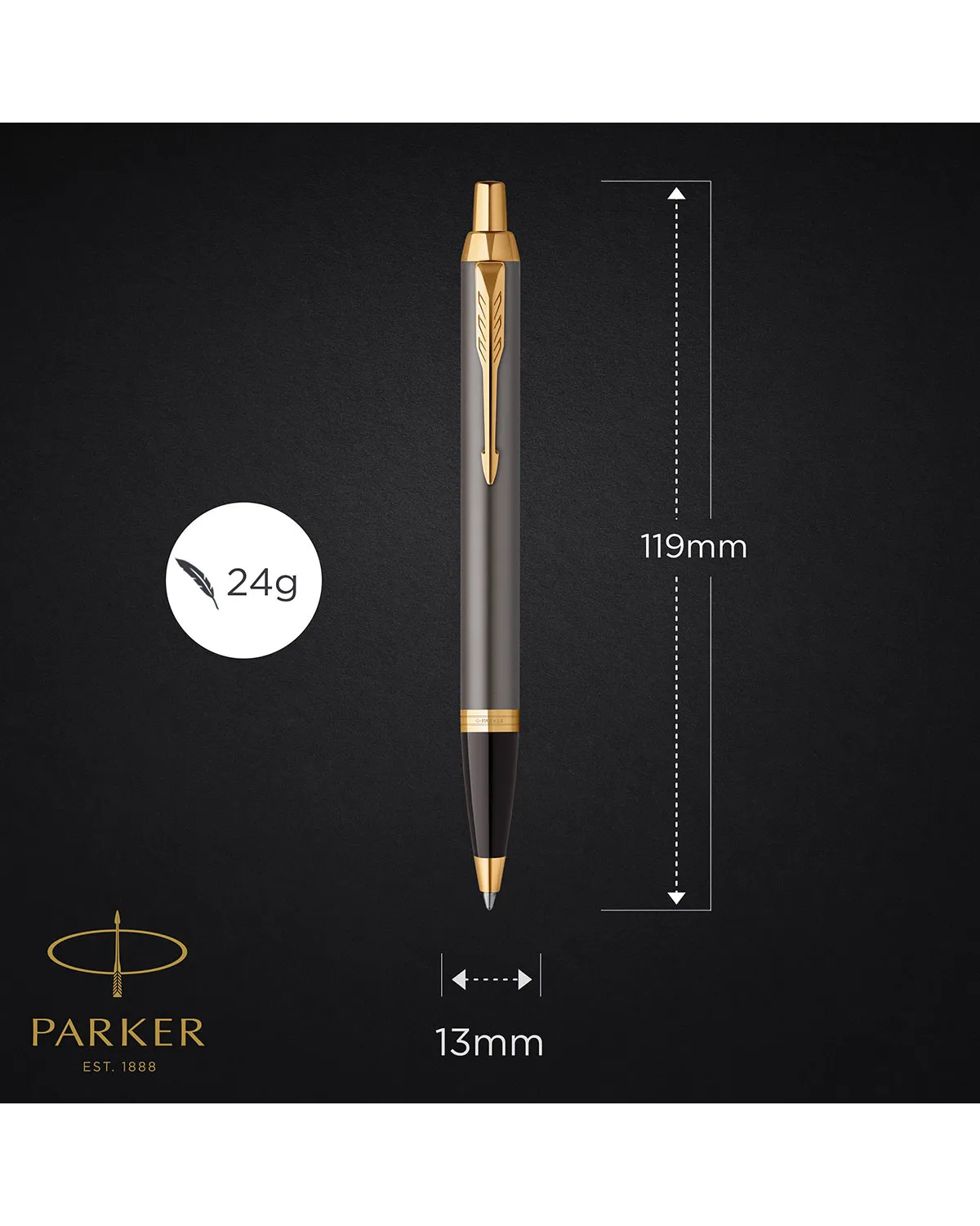 Długopis Parker IM Grey GT (2214613) Długopis Parker IM Grey GT (2214613)