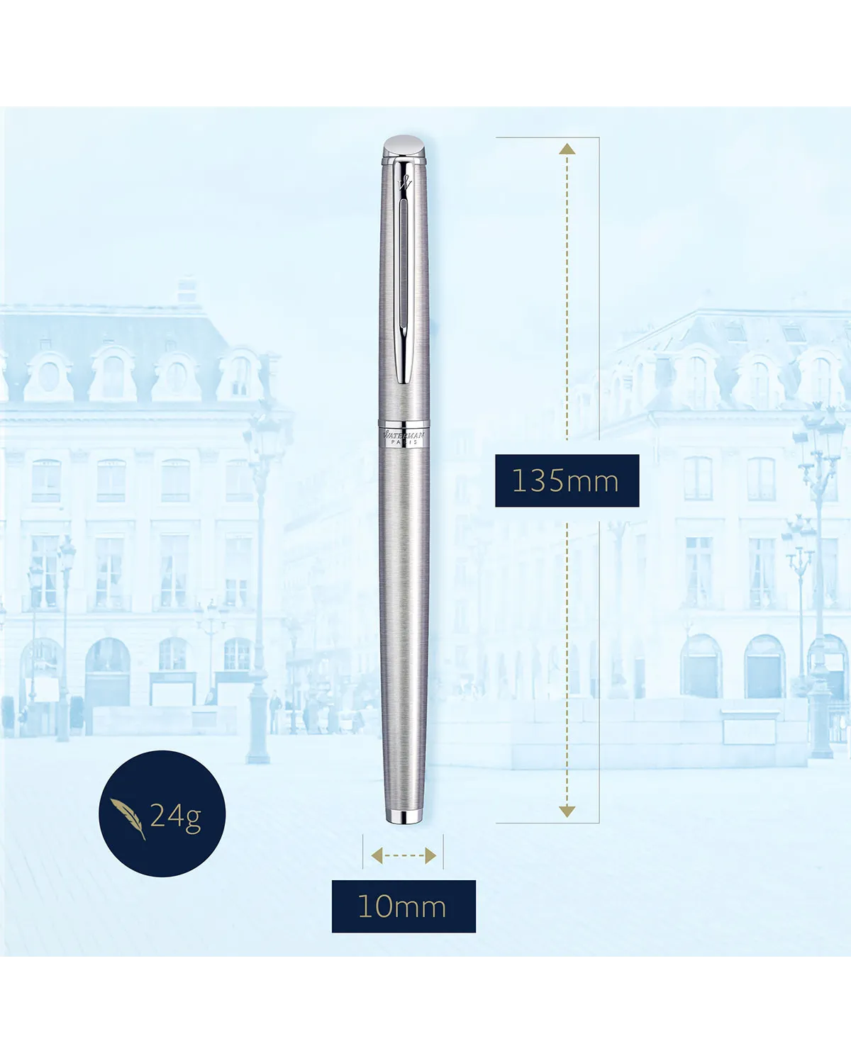 Pióro wieczne Waterman Hemisphere stalowe CT (S0920410)