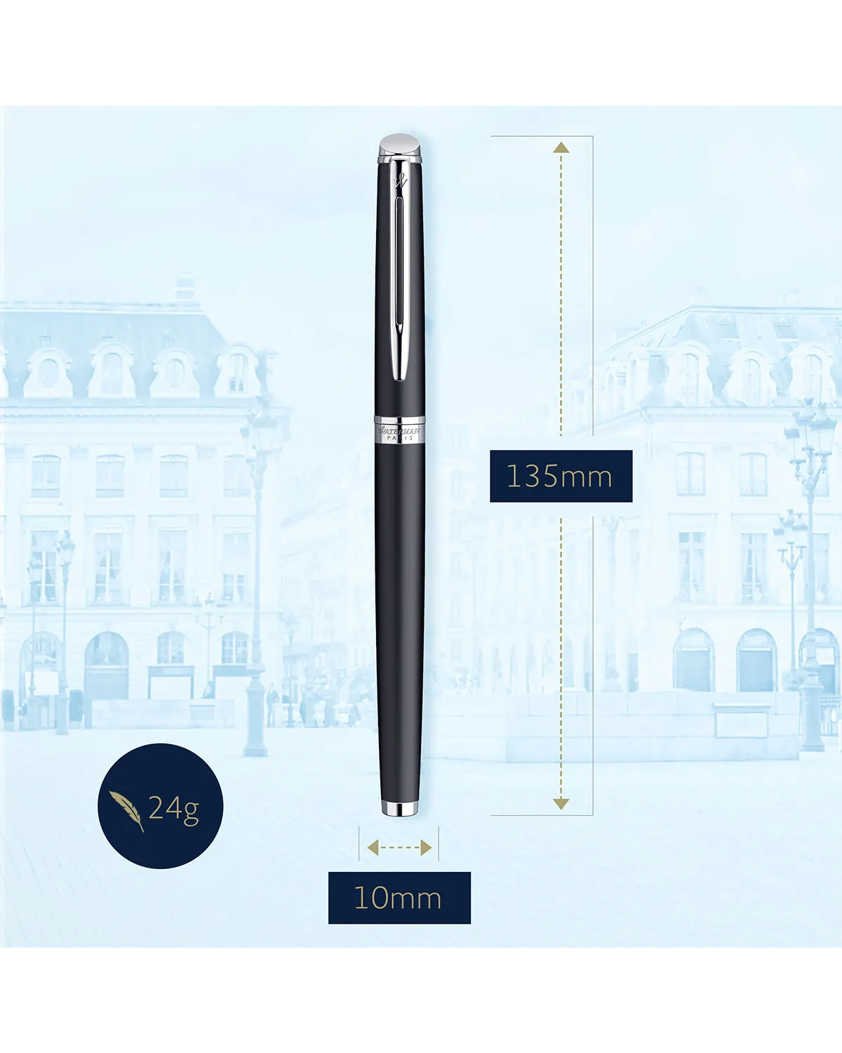 Pióro wieczne Waterman Hemisphere czarne matowe CT (S0920810)