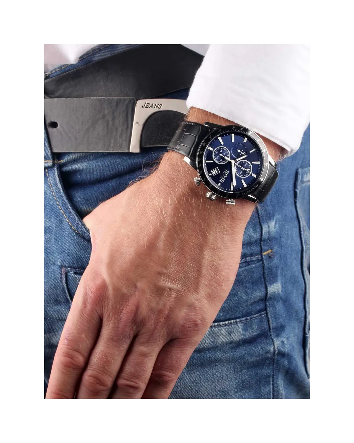 ZEGAREK MĘSKI HUGO BOSS 1513391 - RAFALE (zh013d) + BOX