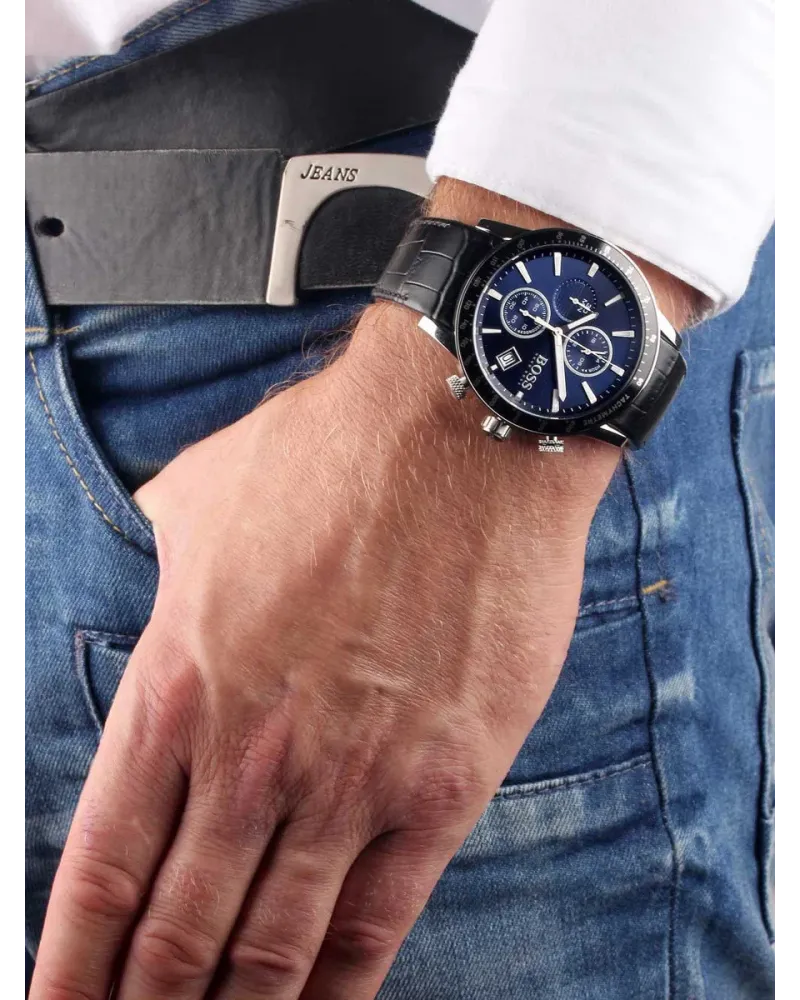 ZEGAREK MĘSKI HUGO BOSS 1513391 - RAFALE (zh013d) + BOX