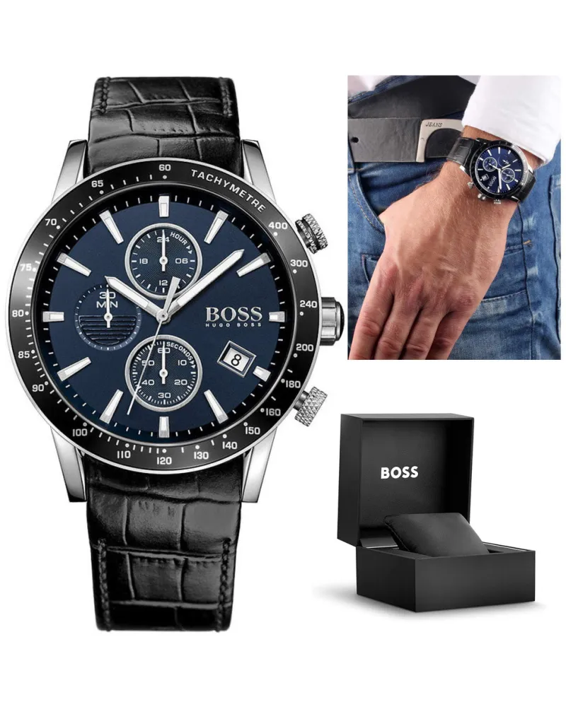 ZEGAREK MĘSKI HUGO BOSS 1513391 - RAFALE (zh013d) + BOX