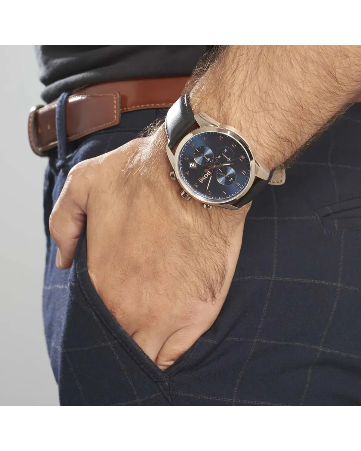 ZEGAREK MĘSKI HUGO BOSS 1513783 - SKYMASTER (zh036a)