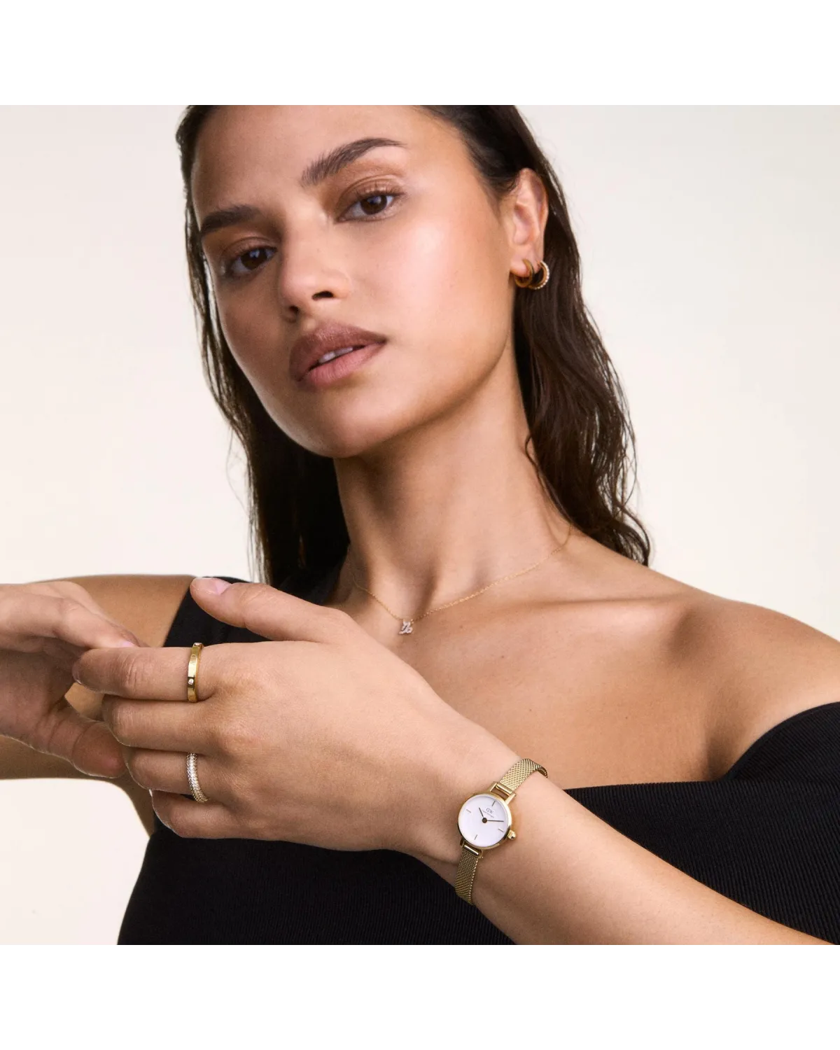 ZEGAREK DAMSKI DANIEL WELLINGTON Petite Mini Gold Stainless Steel 19mm DW00100745 + BOX (zw523b)