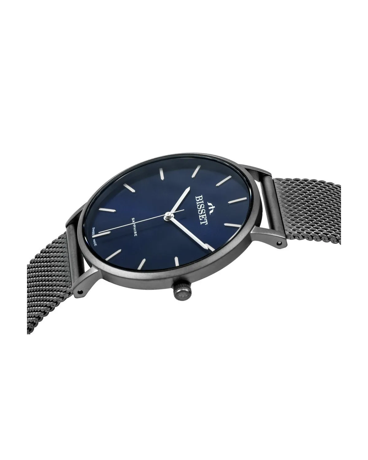 ZEGAREK DAMSKI BISSET BSBF33 (zb579n) - SZAFIROWE SZKŁO