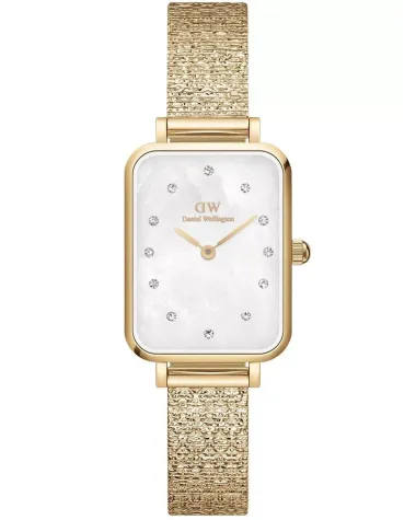 ZEGAREK DAMSKI DANIEL WELLINGTON Quadro Lumine Pressed Piano 20mm DW00100582 + BOX (zw519a)