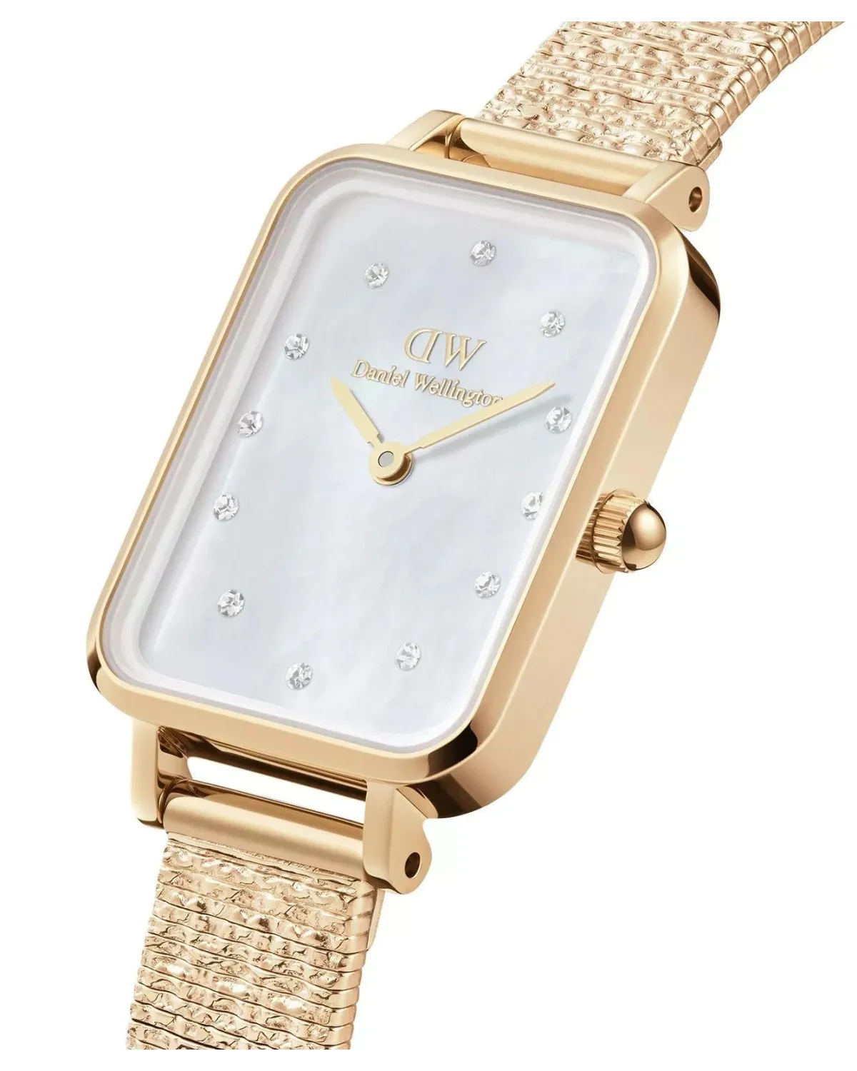 ZEGAREK DAMSKI DANIEL WELLINGTON Quadro Lumine Pressed Piano 20mm DW00100582 + BOX (zw519a)