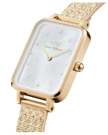 ZEGAREK DAMSKI DANIEL WELLINGTON Quadro Lumine Pressed Piano 20mm DW00100582 + BOX (zw519a)