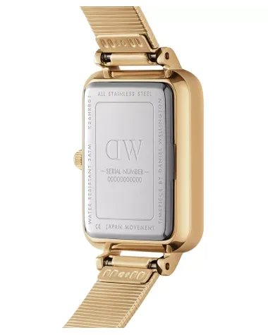 ZEGAREK DAMSKI DANIEL WELLINGTON Quadro Lumine Pressed Piano 20mm DW00100582 + BOX (zw519a)