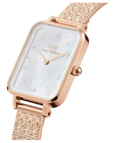 ZEGAREK DAMSKI DANIEL WELLINGTON Quadro Lumine Pressed Piano 20mm DW00100578 + BOX (zw519b)