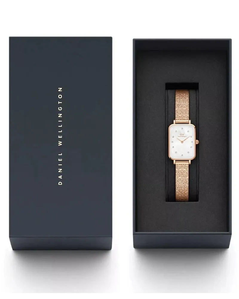 ZEGAREK DAMSKI DANIEL WELLINGTON Quadro Lumine Pressed Piano 20mm DW00100578 + BOX (zw519b)