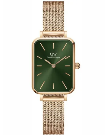 ZEGAREK DAMSKI DANIEL WELLINGTON Quadro Pressed Melrose Emerald 20mm DW00100445+ BOX (zw505n)