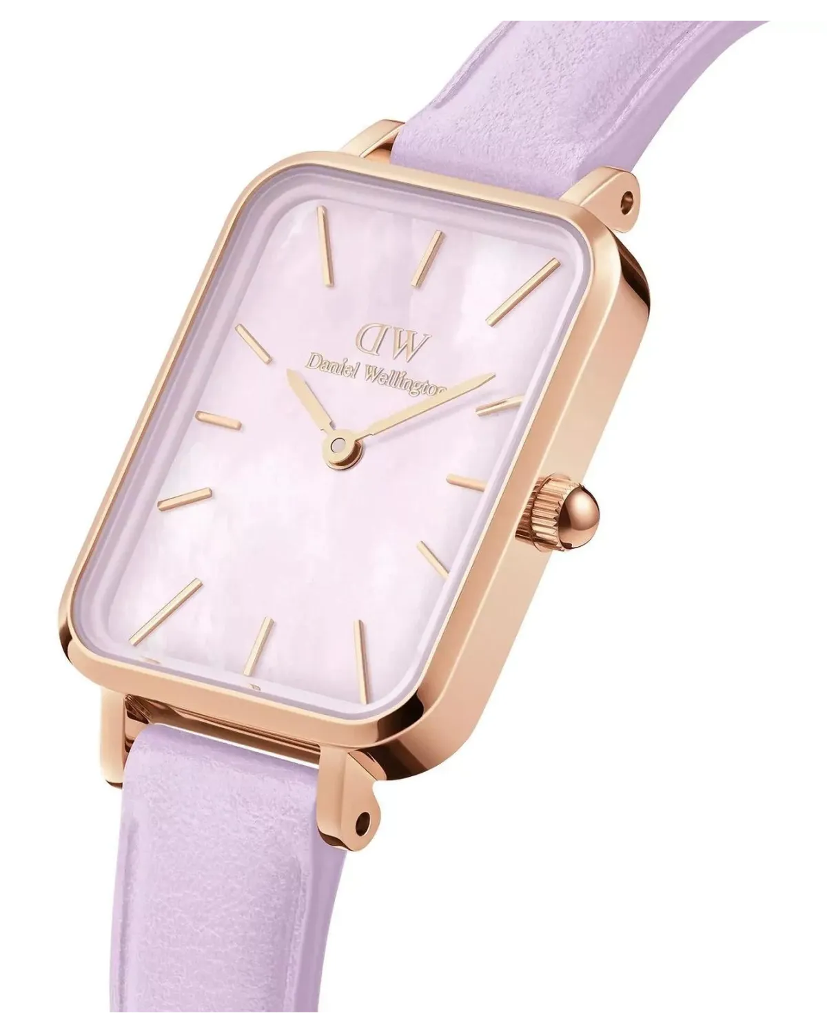 ZEGAREK DAMSKI DANIEL WELLINGTON Quadro Lavender Mop 20mm DW00100637 + BOX (zw521b)