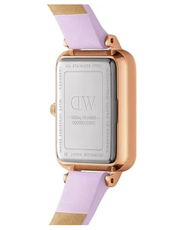 ZEGAREK DAMSKI DANIEL WELLINGTON Quadro Lavender Mop 20mm DW00100637 + BOX (zw521b)