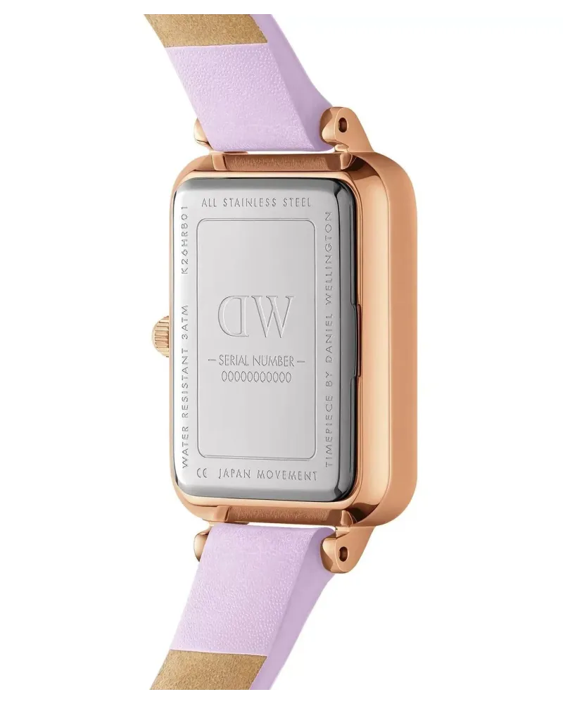 ZEGAREK DAMSKI DANIEL WELLINGTON Quadro Lavender Mop 20mm DW00100637 + BOX (zw521b)