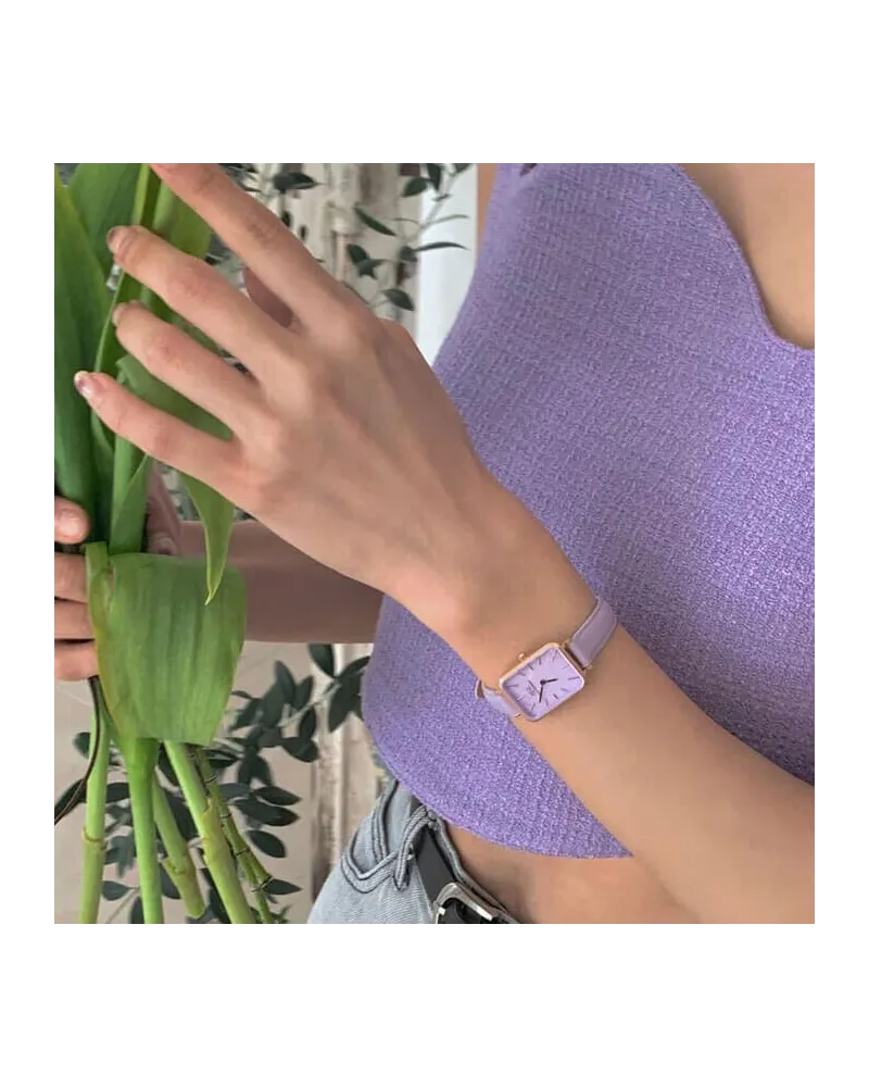 ZEGAREK DAMSKI DANIEL WELLINGTON Quadro Lavender Mop 20mm DW00100637 + BOX (zw521b)