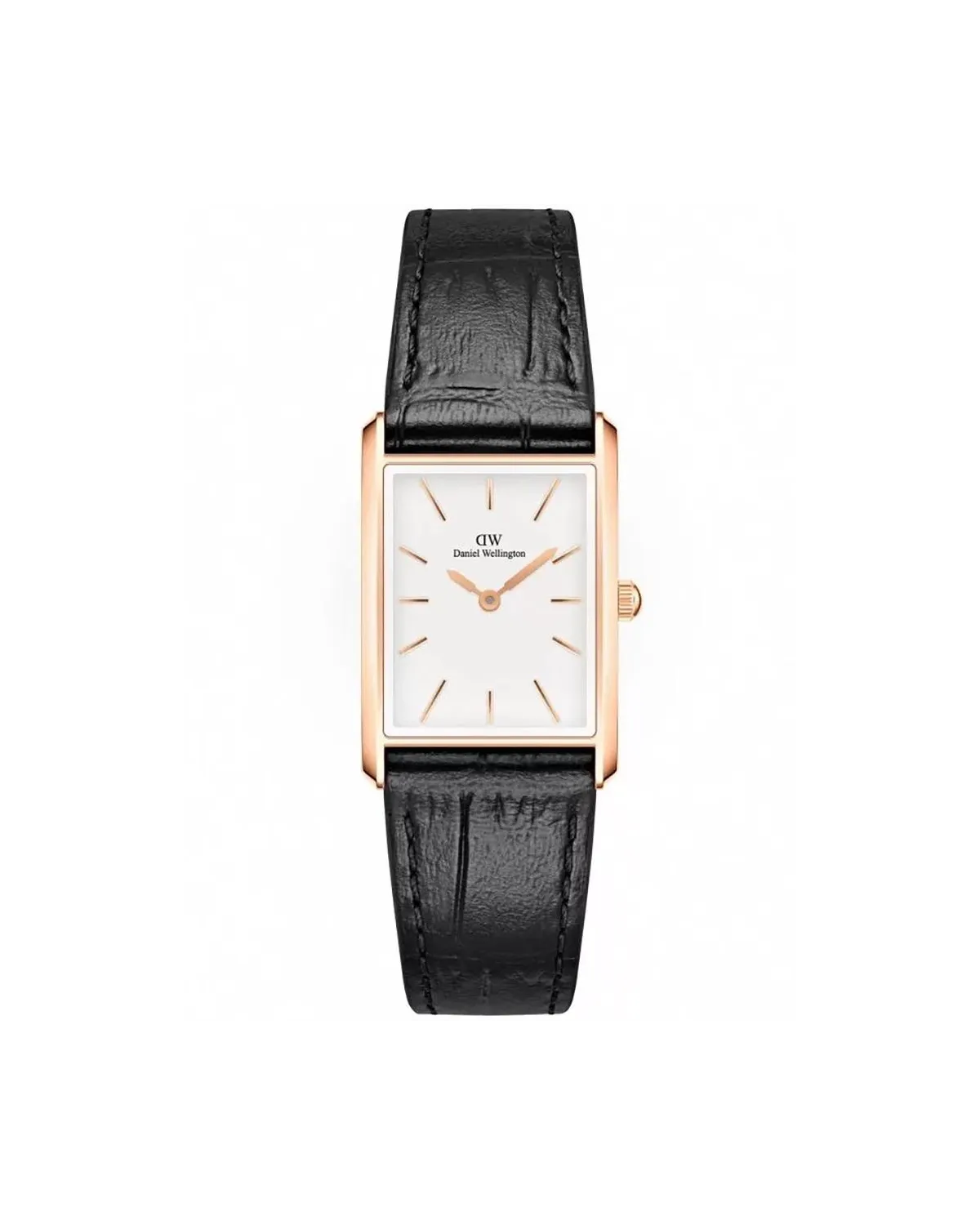 ZEGAREK DAMSKI DANIEL WELLINGTON Bound Black Crocodile Rose Gold 24mm DW00100698 + BOX