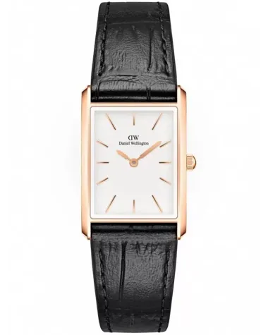 ZEGAREK DAMSKI DANIEL WELLINGTON Bound Black Crocodile Rose Gold 24mm DW00100698 + BOX