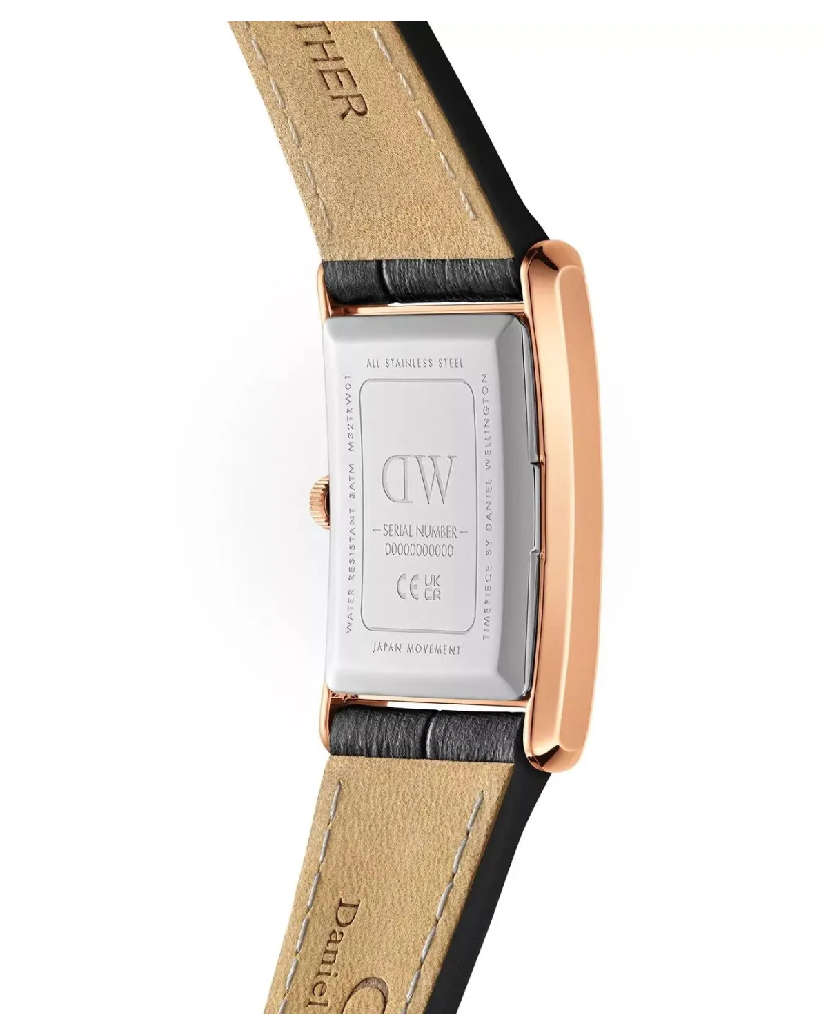 ZEGAREK DAMSKI DANIEL WELLINGTON Bound Black Crocodile Rose Gold 24mm DW00100698 + BOX