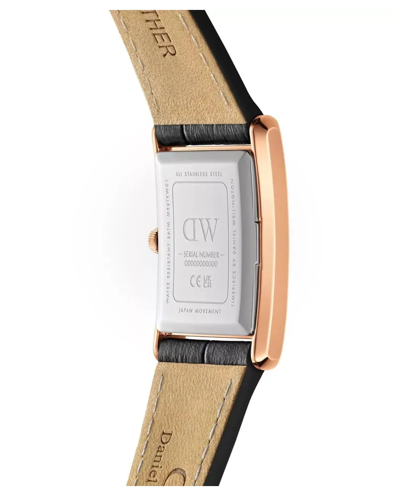 ZEGAREK DAMSKI DANIEL WELLINGTON Bound Black Crocodile Rose Gold 24mm DW00100698 + BOX