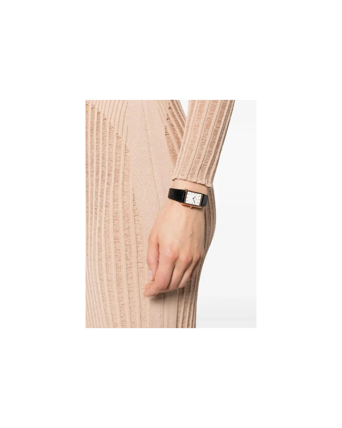 ZEGAREK DAMSKI DANIEL WELLINGTON Bound Black Crocodile Rose Gold 24mm DW00100698 + BOX