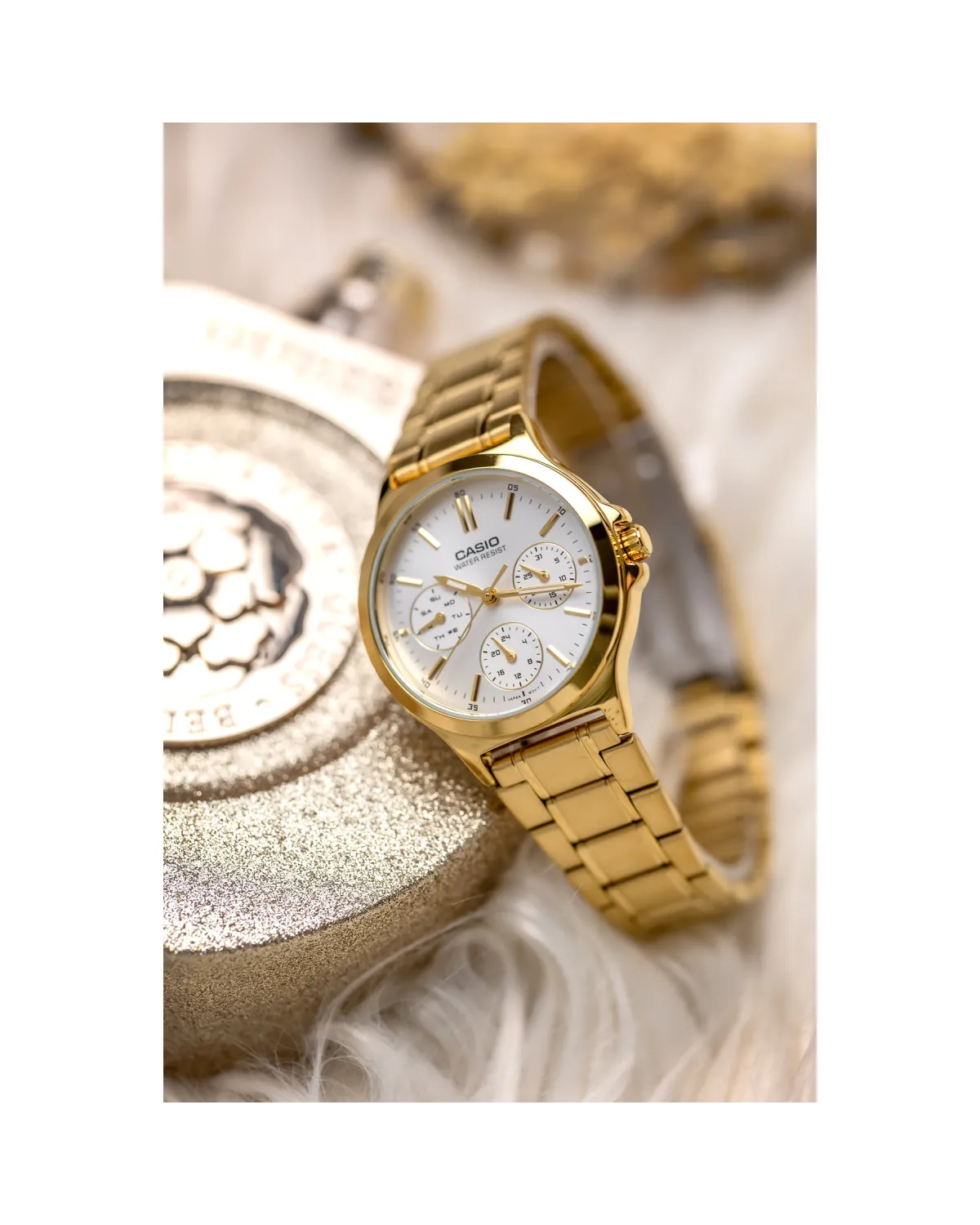 ZEGAREK DAMSKI CASIO LTP-V300G-7A (zd566b) + BOX