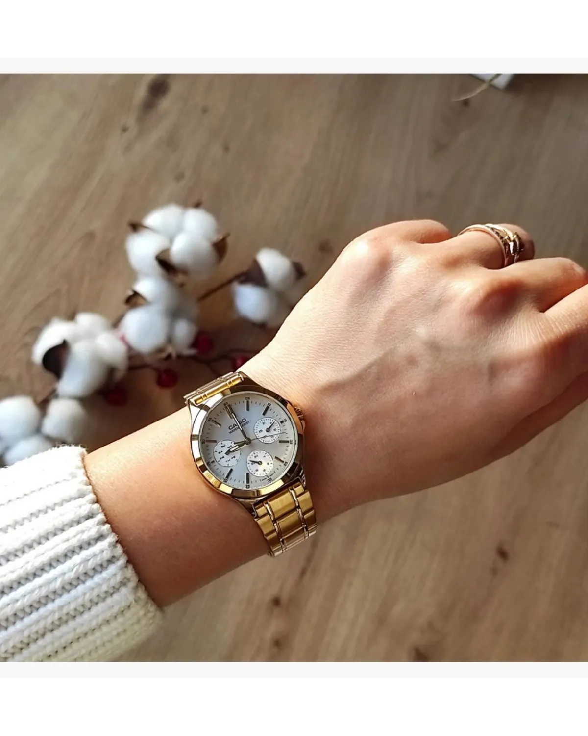 ZEGAREK DAMSKI CASIO LTP-V300G-7A (zd566b) + BOX