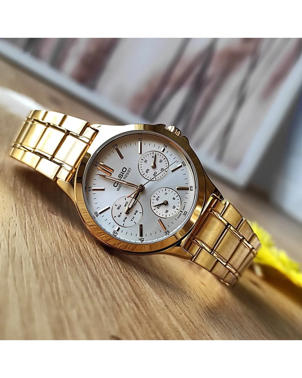 ZEGAREK DAMSKI CASIO LTP-V300G-7A (zd566b) + BOX