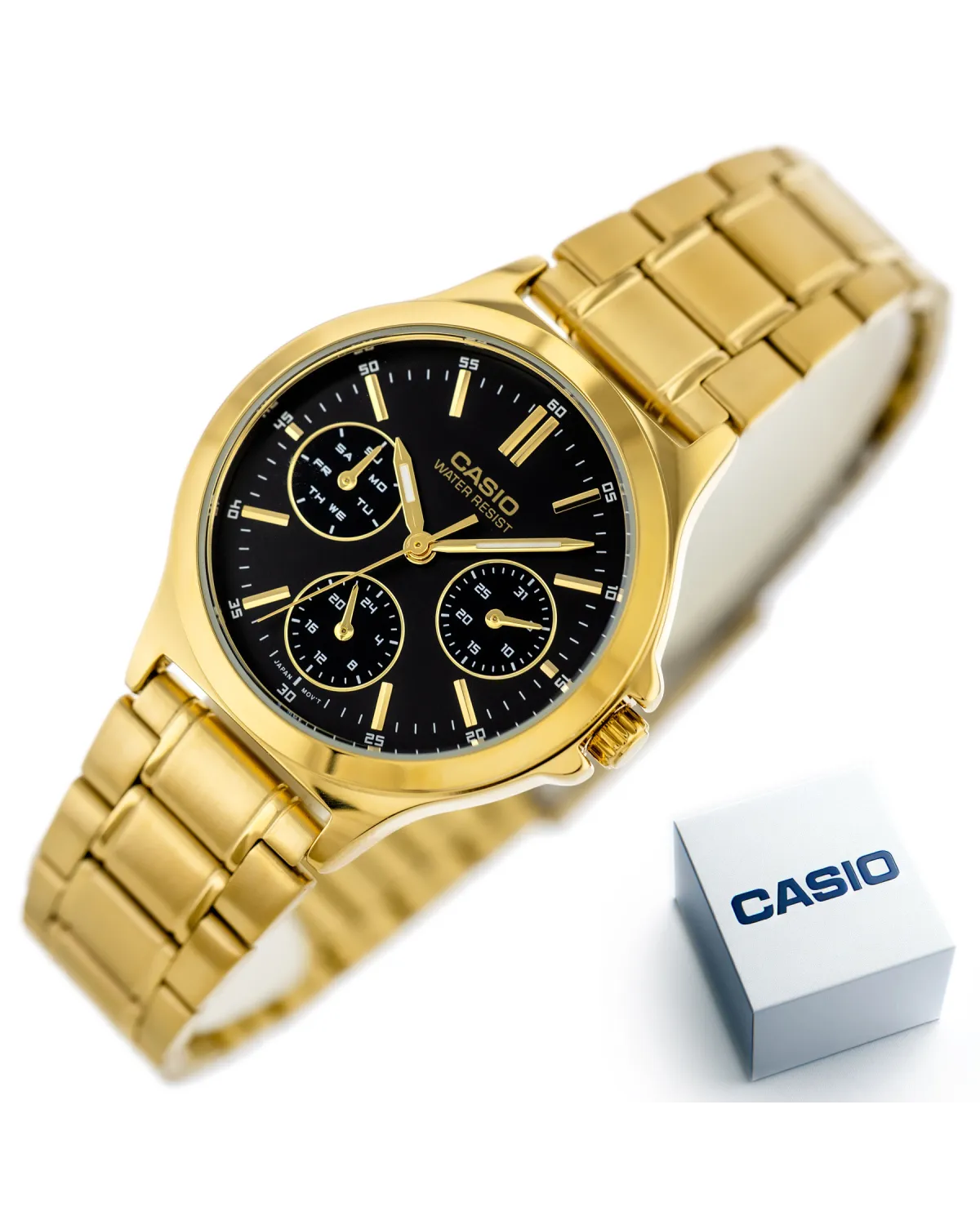 ZEGAREK DAMSKI CASIO LTP-V300G-1AUDF (zd566e) + BOX ZEGAREK DAMSKI CASIO LTP-V300G-1AUDF (zd566e) + BOX