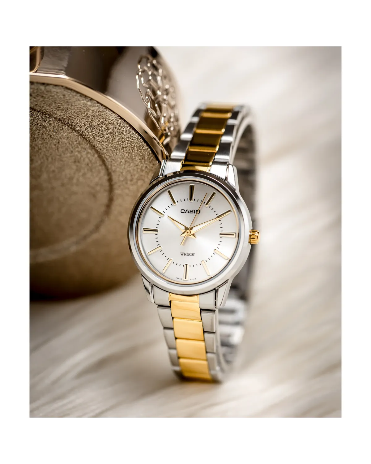 ZEGAREK DAMSKI CASIO LTP-1303SG-7A (zd591e) + BOX ZEGAREK DAMSKI CASIO LTP-1303SG-7A (zd591e) + BOX