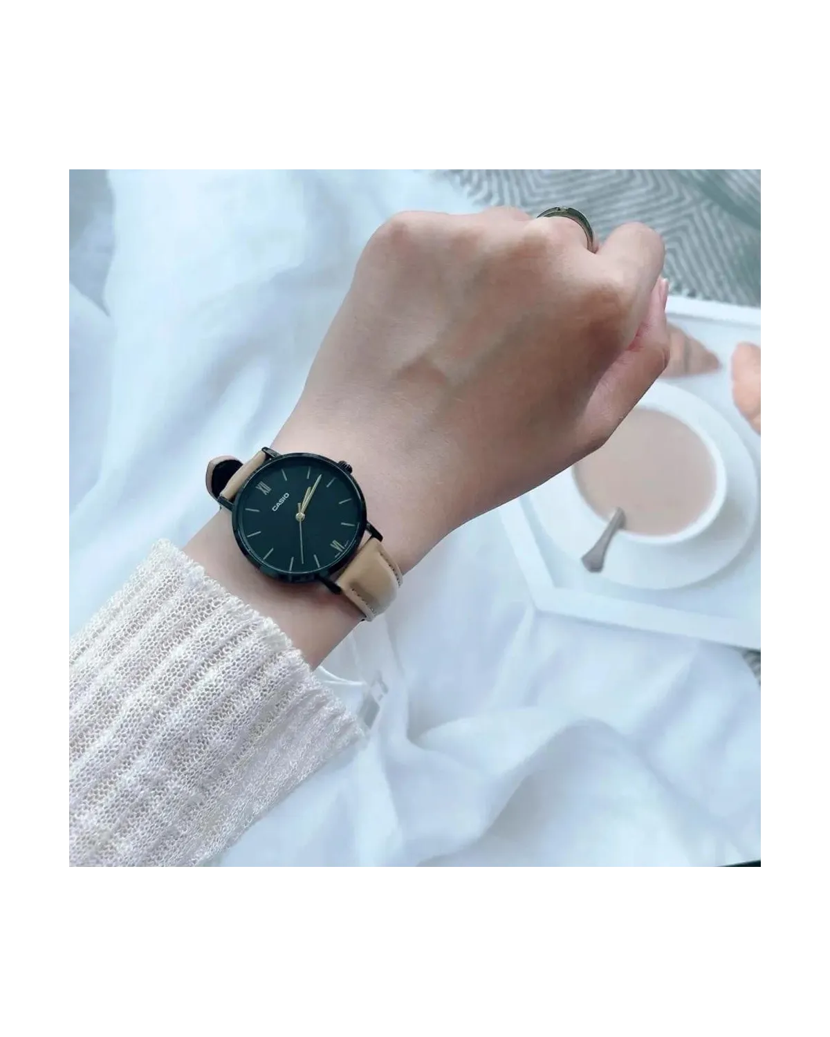 ZEGAREK DAMSKI CASIO LTP-VT02BL-1A KLASYKA + BOX ZEGAREK DAMSKI CASIO LTP-VT02BL-1A KLASYKA + BOX