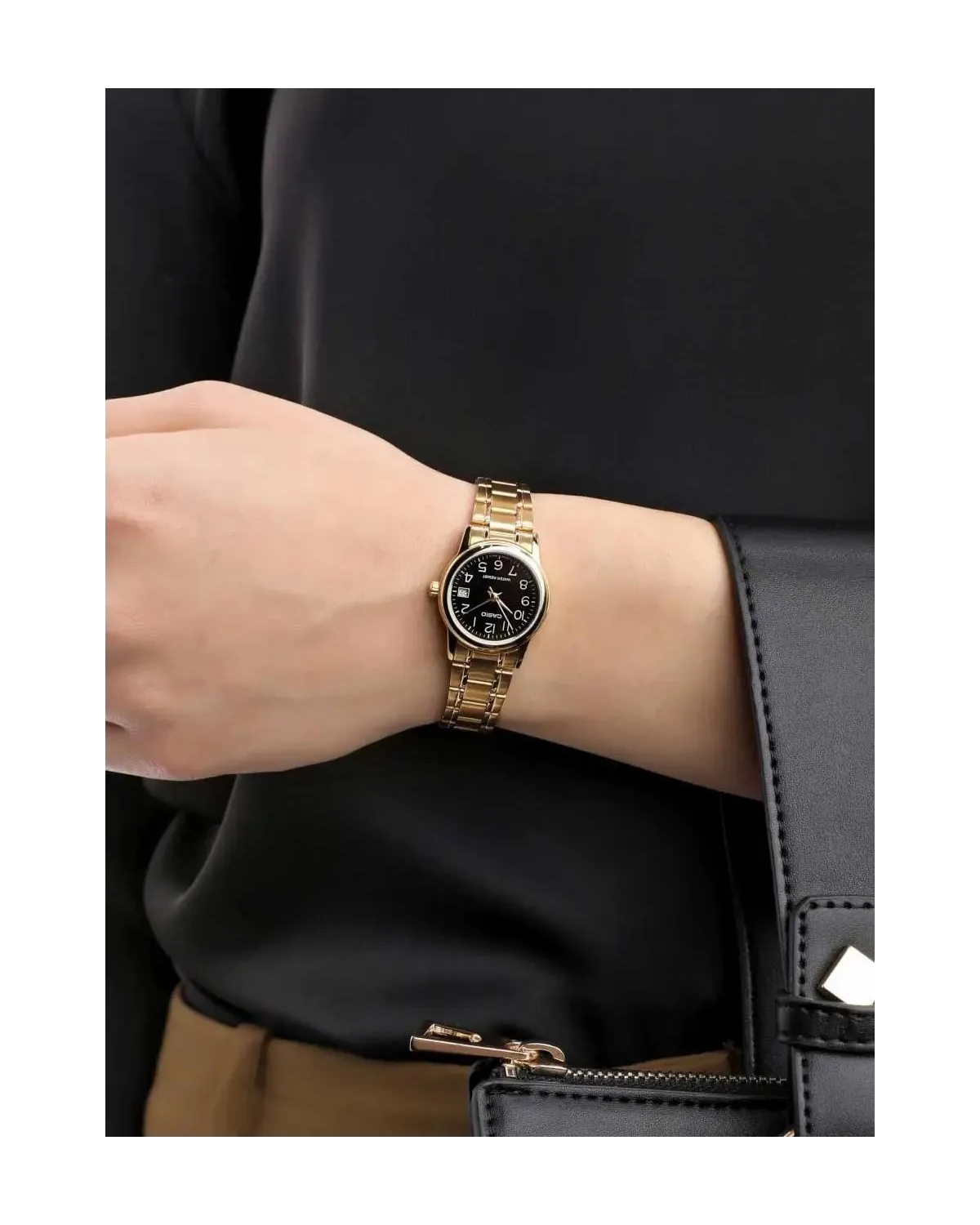 Zegarek Damski Casio LTP-V002G-1B + BOX Zegarek Damski Casio LTP-V002G-1B + BOX