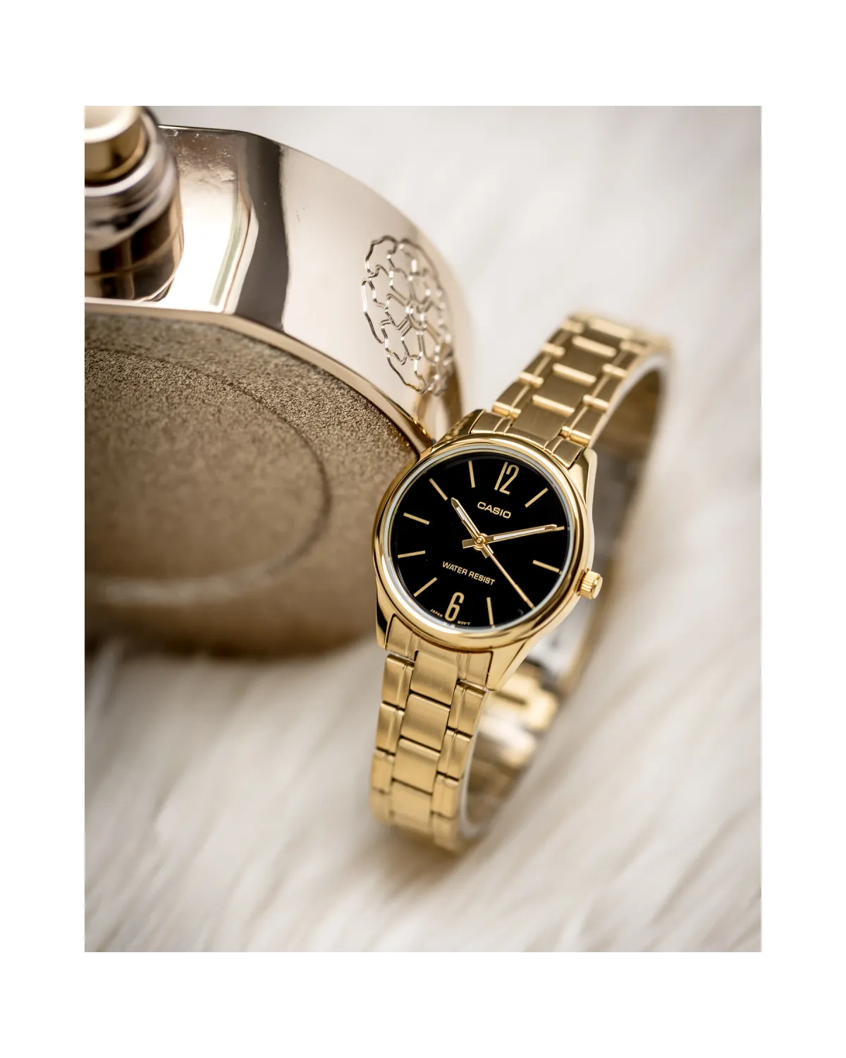Zegarek Casio Damski LTP-V005G-1B + BOX Zegarek Casio Damski LTP-V005G-1B + BOX