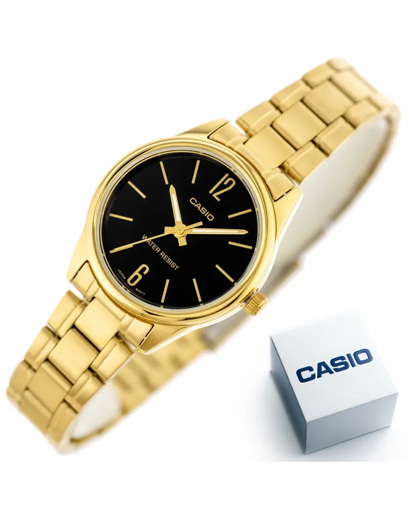 Zegarek Casio Damski LTP-V005G-1B + BOX Zegarek Casio Damski LTP-V005G-1B + BOX