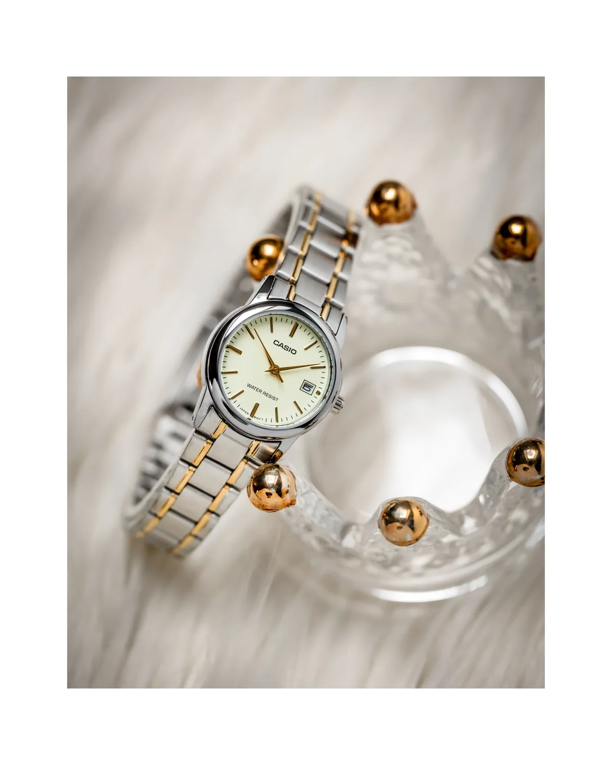 Zegarek Damski Casio LTP-V002SG-9A + BOX Zegarek Damski Casio LTP-V002SG-9A + BOX