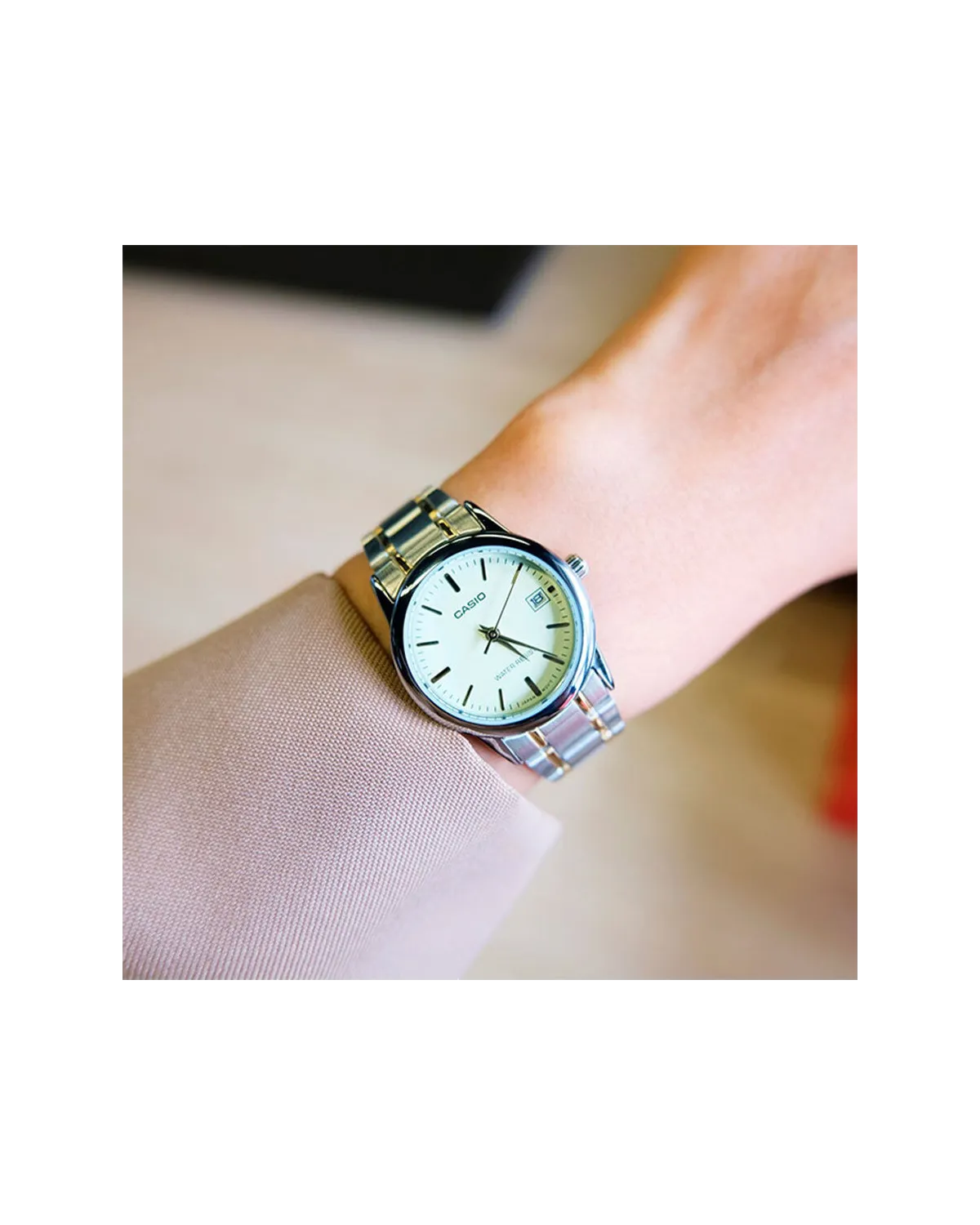 Zegarek Damski Casio LTP-V002SG-9A + BOX Zegarek Damski Casio LTP-V002SG-9A + BOX