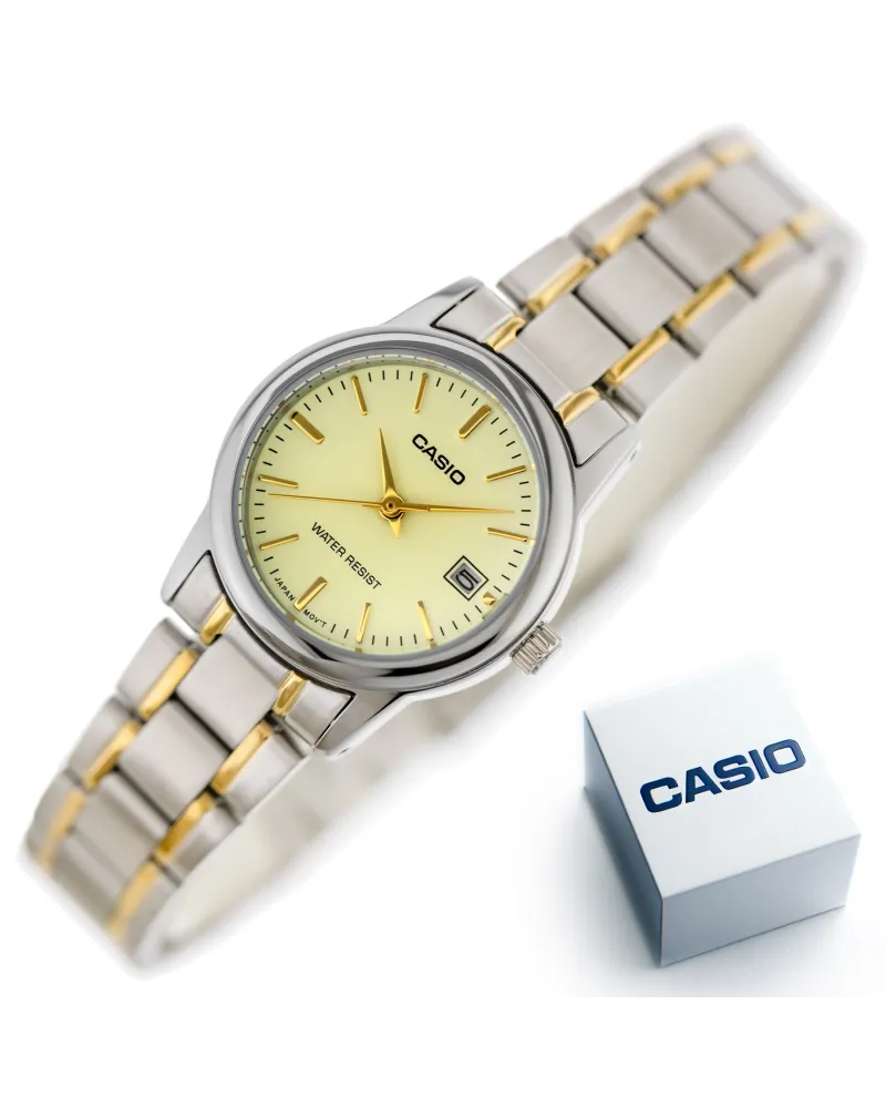 Zegarek Damski Casio LTP-V002SG-9A + BOX Zegarek Damski Casio LTP-V002SG-9A + BOX