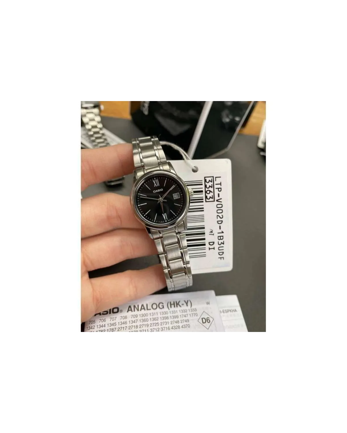 Zegarek Damski Casio LTP-V002D-1B3UDF + BOX Zegarek Damski Casio LTP-V002D-1B3UDF + BOX