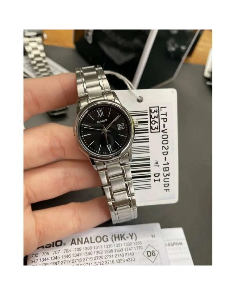 Zegarek Damski Casio LTP-V002D-1B3UDF + BOX Zegarek Damski Casio LTP-V002D-1B3UDF + BOX