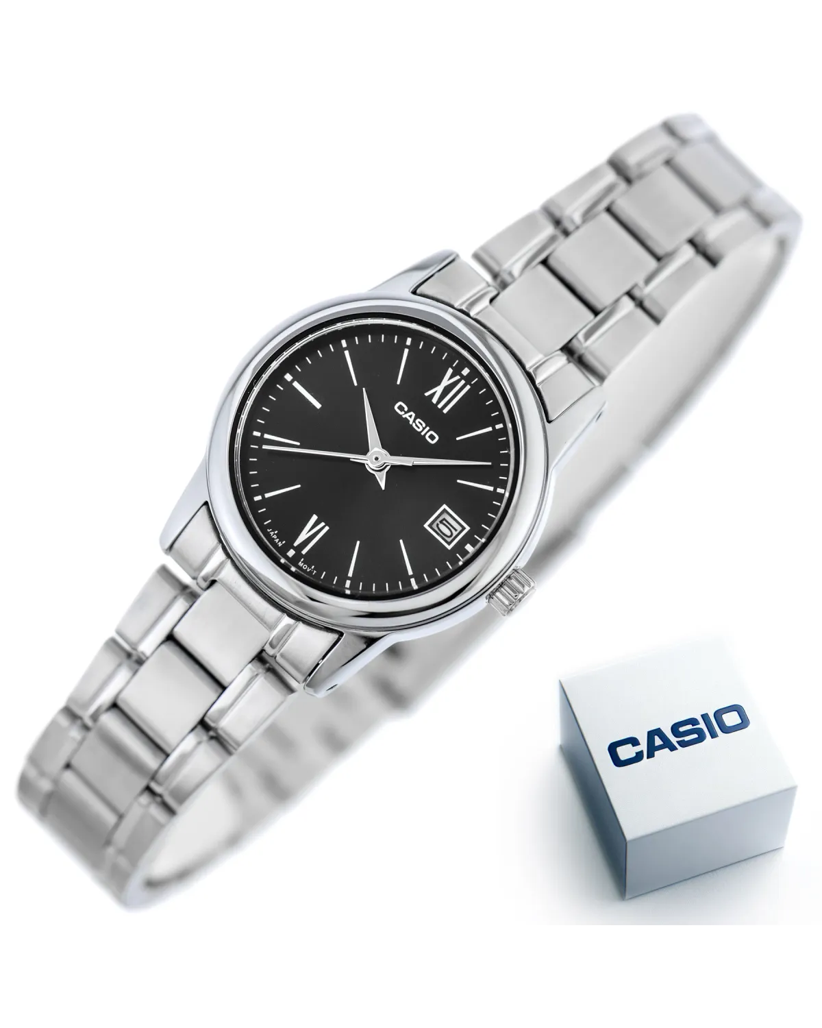 Zegarek Damski Casio LTP-V002D-1B3UDF + BOX Zegarek Damski Casio LTP-V002D-1B3UDF + BOX