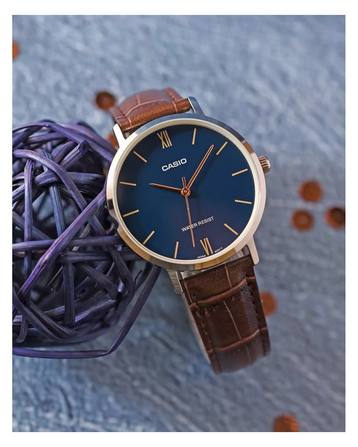 ZEGAREK DAMSKI CASIO LTP-VT01L-2B + BOX ZEGAREK DAMSKI CASIO LTP-VT01L-2B + BOX