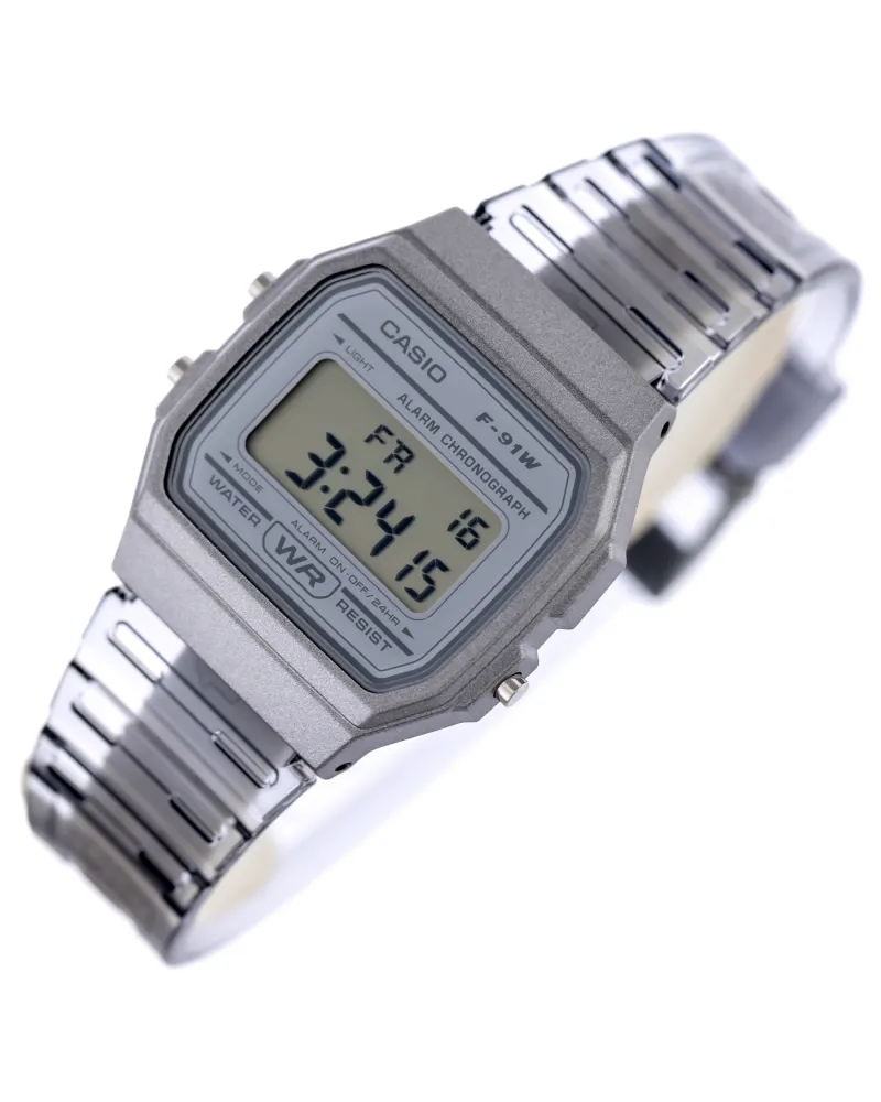 Zegarek Unisex Casio Retro Vintage F-91WS-8DF(zd648d)