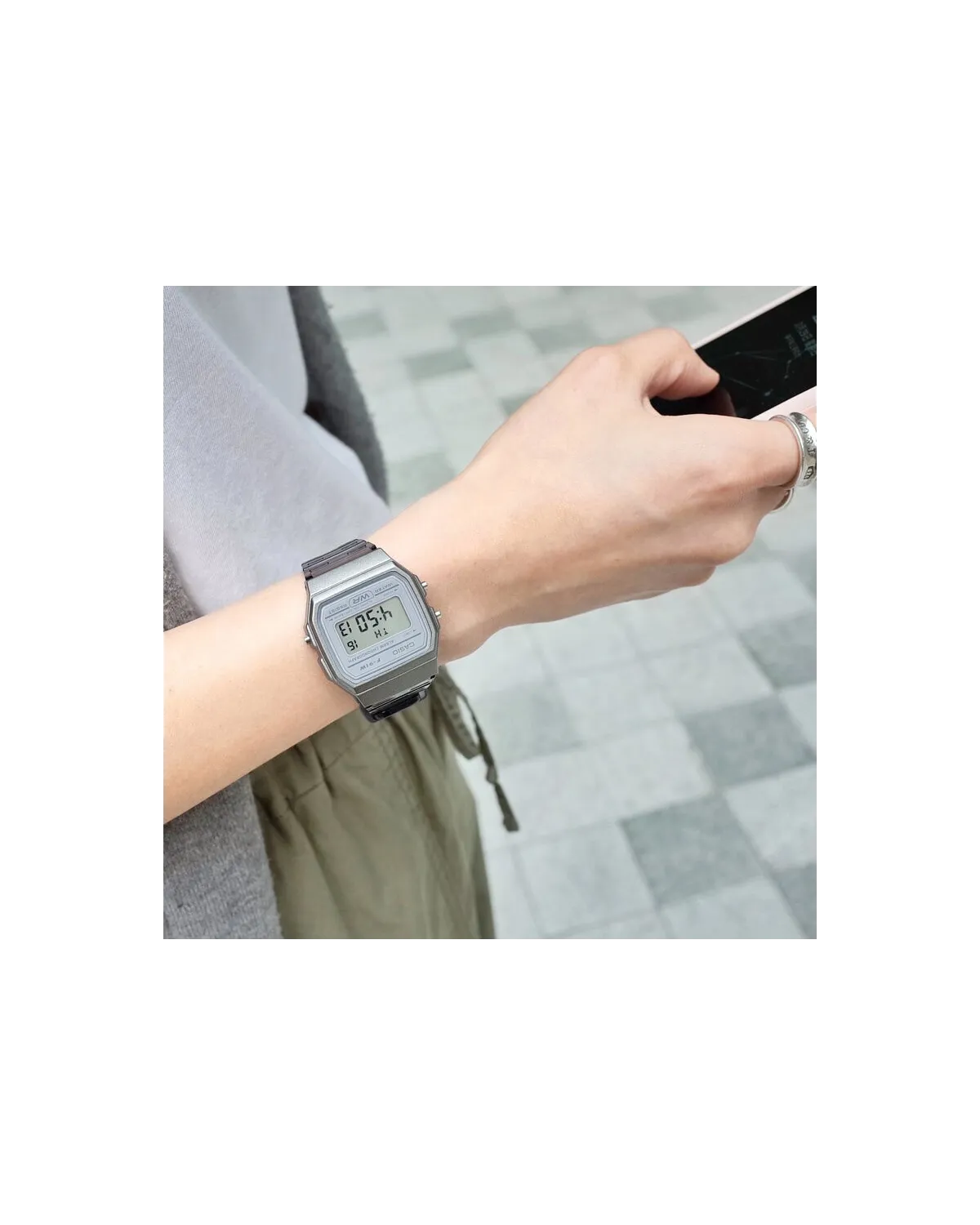 Zegarek Unisex Casio Retro Vintage F-91WS-8DF(zd648d)