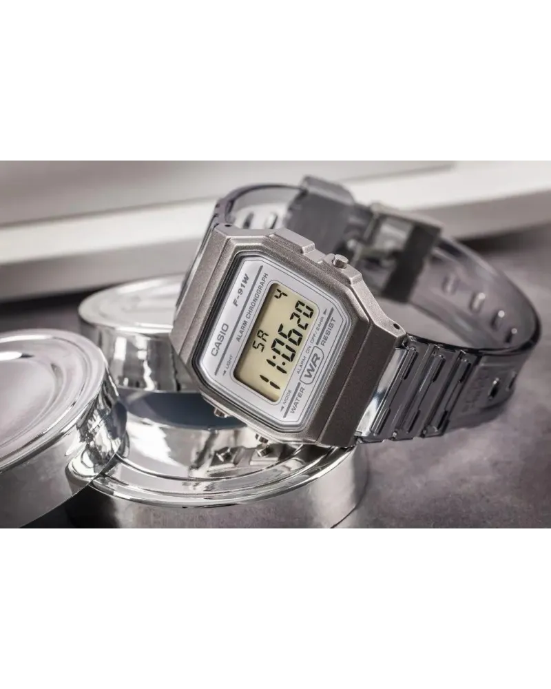 Zegarek Unisex Casio Retro Vintage F-91WS-8DF(zd648d)