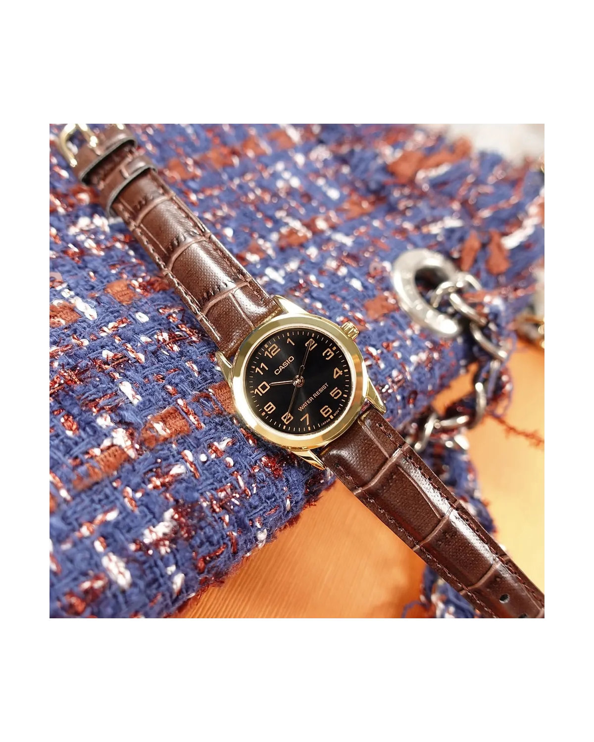 Zegarek Casio Damski Collection LTP-V001GL-1B + BOX Zegarek Casio Damski Collection LTP-V001GL-1B + BOX