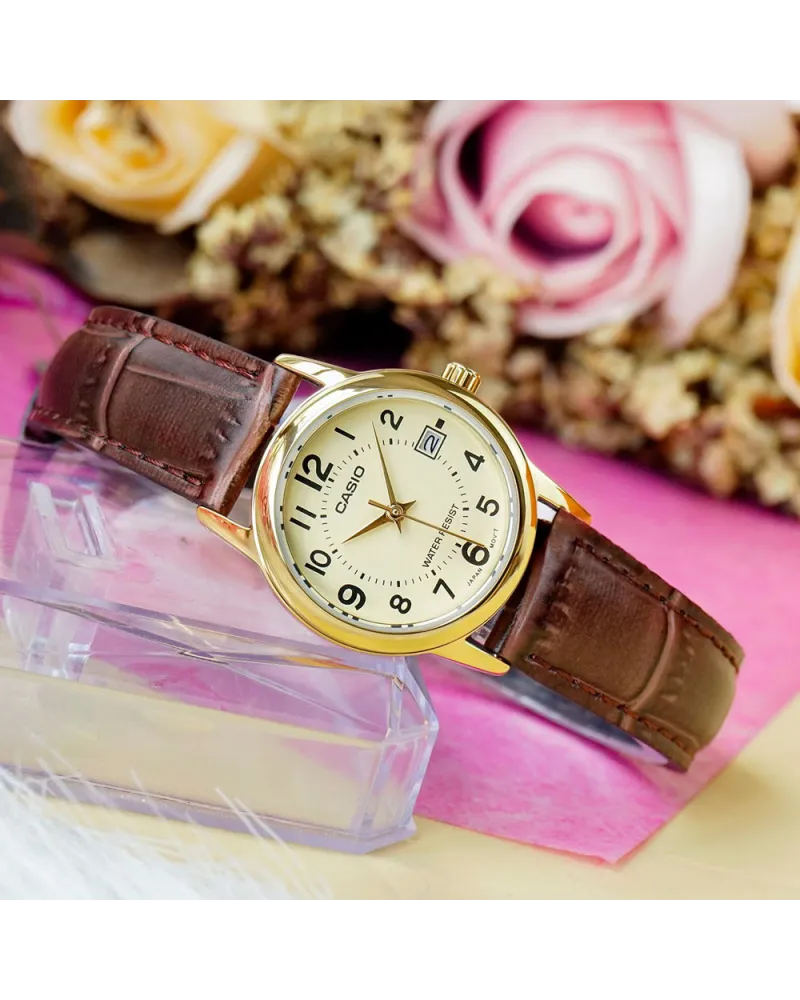 ZEGAREK DAMSKI CASIO LTP-V002GL 9BUDF (zd584e) + BOX ZEGAREK DAMSKI CASIO LTP-V002GL 9BUDF (zd584e) + BOX