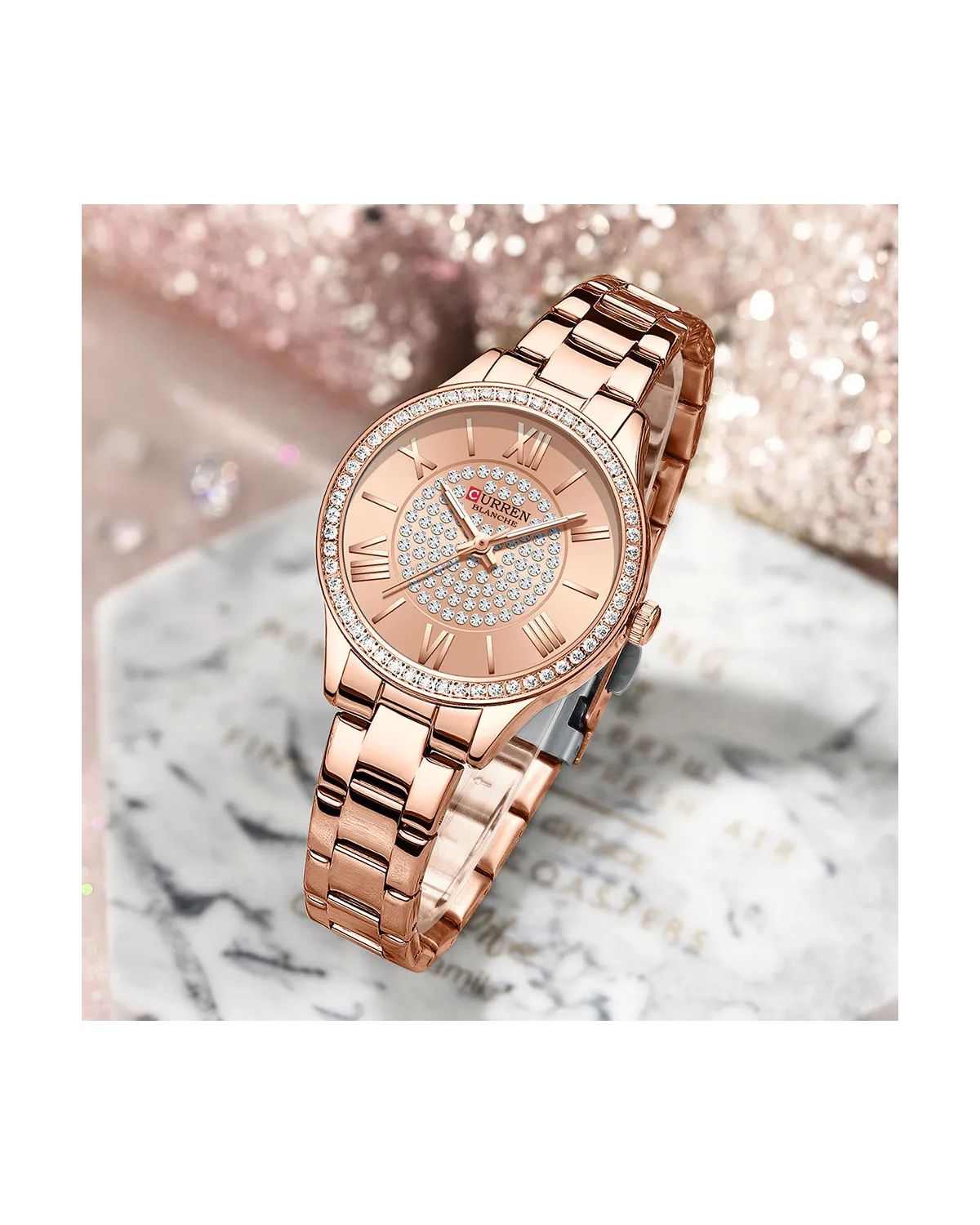 ZEGAREK DAMSKI CURREN 9084 (zc509b) + BOX
