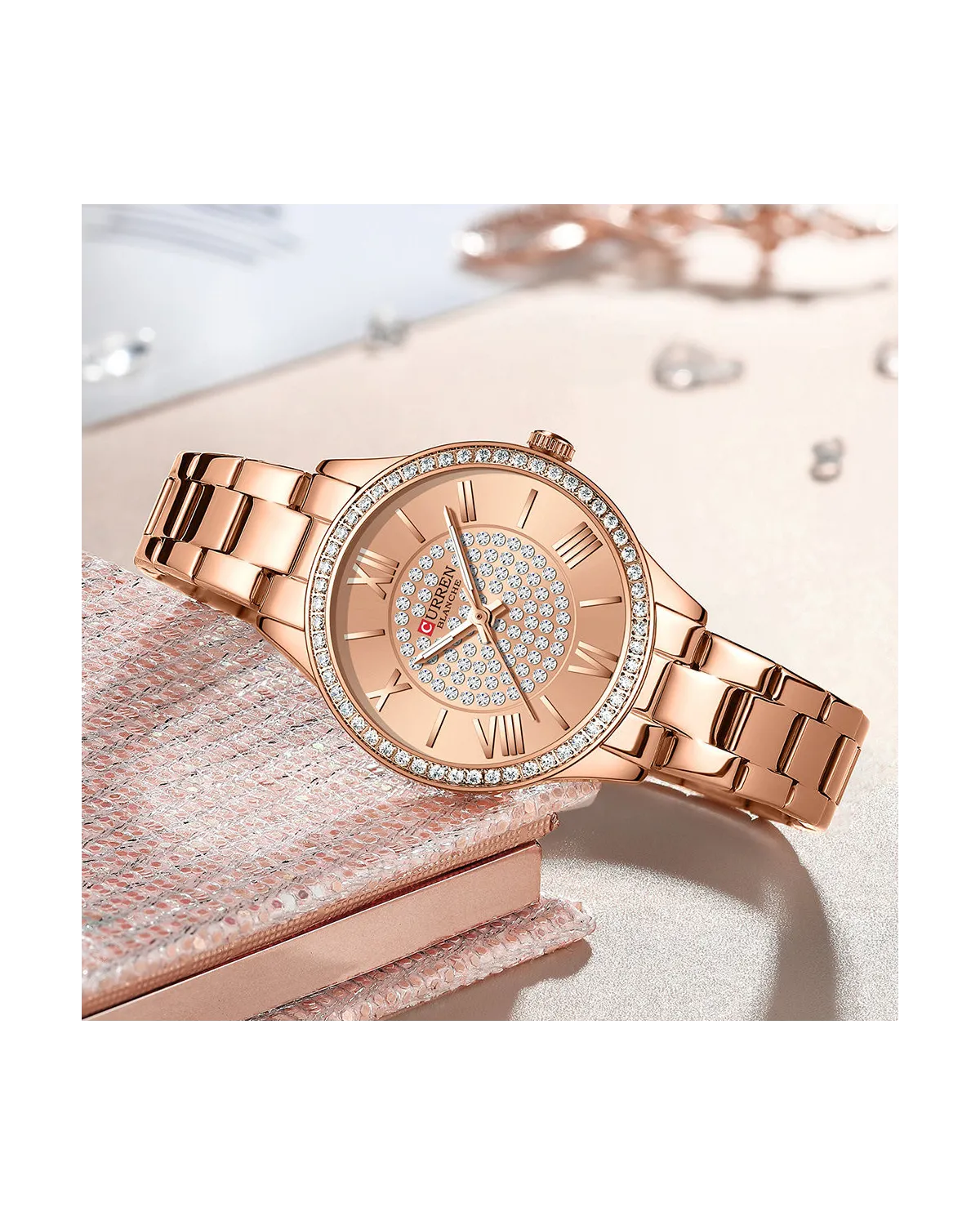 ZEGAREK DAMSKI CURREN 9084 (zc509b) + BOX
