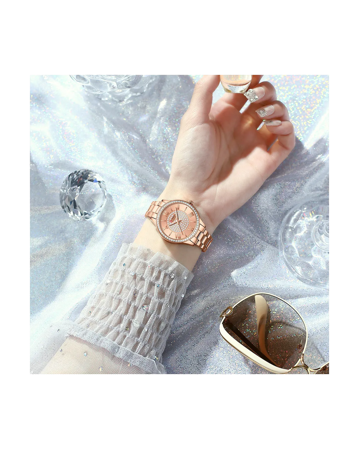 ZEGAREK DAMSKI CURREN 9084 (zc509b) + BOX